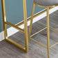 Glam Style Bartafel Bistrotafel met kunstmarmeren blad en gouden onderstel