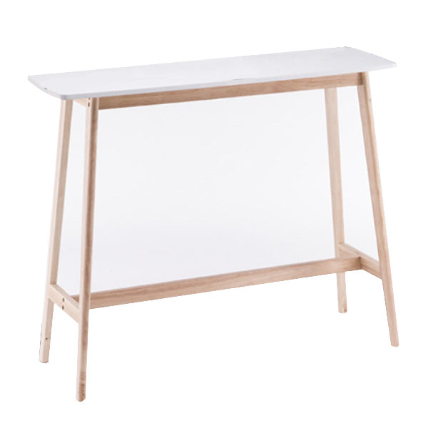 Mesa de bar rectangular de estilo contemporáneo, mesa de comedor de madera para el hogar
