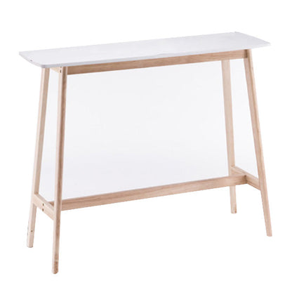 Mesa de bar rectangular de estilo contemporáneo, mesa de comedor de madera para el hogar