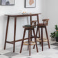 Eigentijdse rechthoekige bartafel Massief houten bar-eettafel met voetsteun