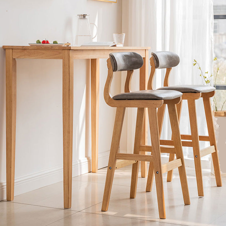 Modern Rectangle Bar Table Solid Wood Counter Height Bar Dining Table with 4 Legs Clearhalo 'Bar Furniture' 'Bar Tables' 'bar_tables' 'furn' 'furn_bar_tables' 'Furniture' 'Kitchen & Dining Furniture' 6954215