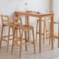 Modern Rectangle Bar Table Solid Wood Counter Height Bar Dining Table with 4 Legs Clearhalo 'Bar Furniture' 'Bar Tables' 'bar_tables' 'furn' 'furn_bar_tables' 'Furniture' 'Kitchen & Dining Furniture' 6954218