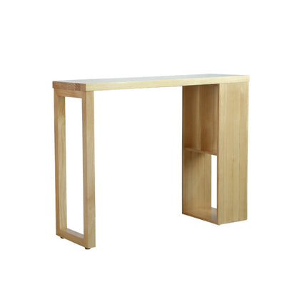 Modern Pine Solid Wood Bar Height Table Rectangle Bar Table for Living Room Without Chairs Clearhalo 'Bar Furniture' 'Bar Tables' 'bar_tables' 'furn' 'furn_bar_tables' 'Furniture' 'Kitchen & Dining Furniture' 6954273
