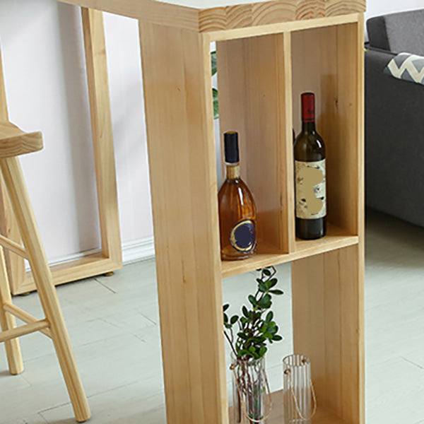 Modern Pine Solid Wood Bar Height Table Rectangle Bar Table for Living Room Clearhalo 'Bar Furniture' 'Bar Tables' 'bar_tables' 'furn' 'furn_bar_tables' 'Furniture' 'Kitchen & Dining Furniture' 6954274