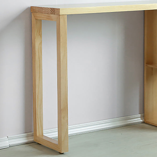 Modern Pine Solid Wood Bar Height Table Rectangle Bar Table for Living Room Clearhalo 'Bar Furniture' 'Bar Tables' 'bar_tables' 'furn' 'furn_bar_tables' 'Furniture' 'Kitchen & Dining Furniture' 6954275