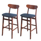 Industrial 1/2/3/5 Pieces Solid Wood Bar Table Set Fixed Counter Set for Home Use Brown 30"H Stools (Set of 2) Clearhalo 'Bar Furniture' 'furn' 'furn_home_bar_bar_sets' 'Furniture' 'Home Bars & Bar Sets' 'home_bar_bar_sets' 'Kitchen & Dining Furniture' 6954293
