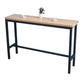 Industrial 1/2/3/5 Pieces Solid Wood Bar Table Set Fixed Counter Set for Home Use Wood 63"L x 16"W Clearhalo 'Bar Furniture' 'furn' 'furn_home_bar_bar_sets' 'Furniture' 'Home Bars & Bar Sets' 'home_bar_bar_sets' 'Kitchen & Dining Furniture' 6954294