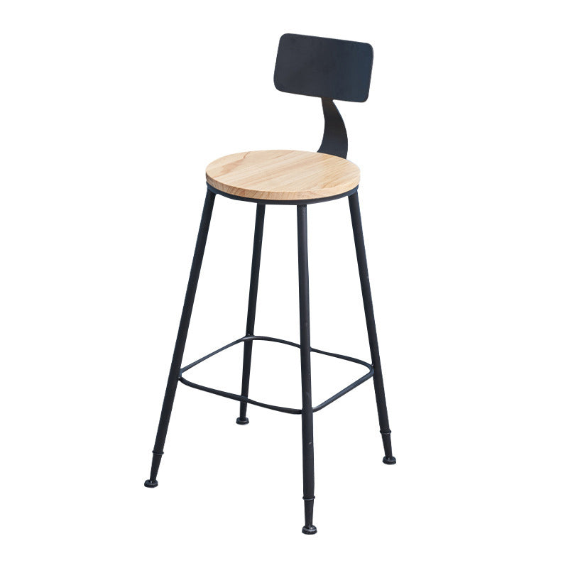 Industrial 1/2/3/5 Pieces Solid Wood Bar Table Set Fixed Counter Set for Home Use Clearhalo 'Bar Furniture' 'furn' 'furn_home_bar_bar_sets' 'Furniture' 'Home Bars & Bar Sets' 'home_bar_bar_sets' 'Kitchen & Dining Furniture' 6954299
