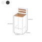 Table de comptoir en bois rectangulaire moderne, ensemble de Table de Bar 1/5/9 pièces pour café