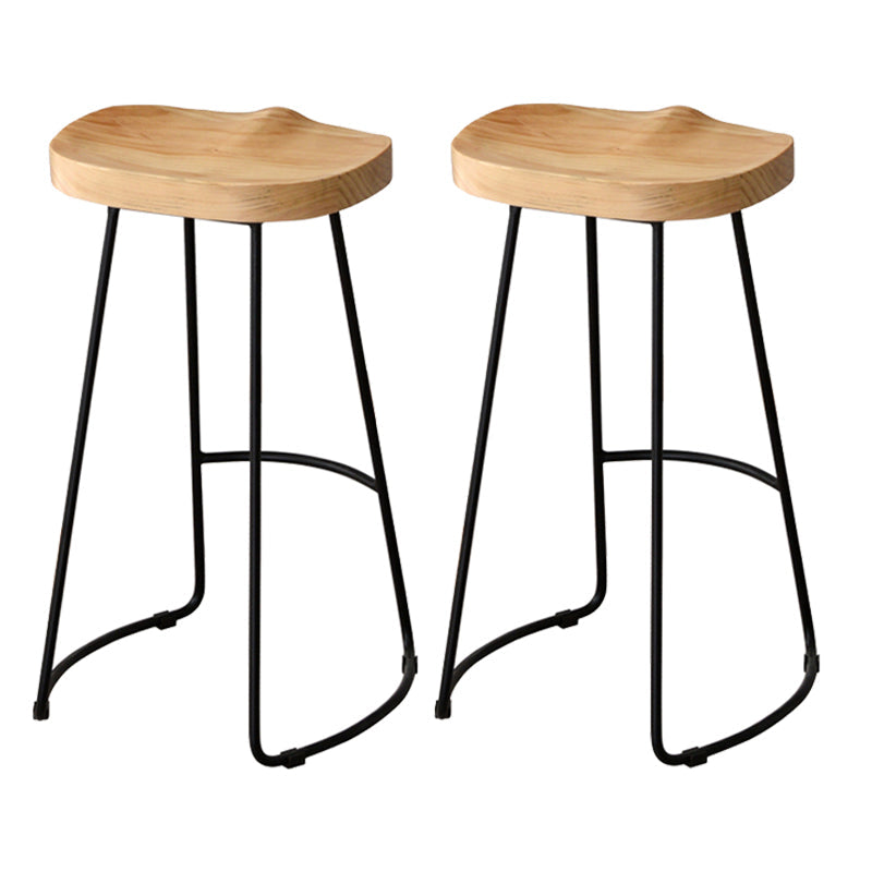 Modern Rectangle Wood Counter Table 1/2/3 Pieces Bar Table Set for Cafe Wood 30"H Stools (Set of 2) Clearhalo 'Bar Furniture' 'furn' 'furn_home_bar_bar_sets' 'Furniture' 'Home Bars & Bar Sets' 'home_bar_bar_sets' 'Kitchen & Dining Furniture' 6954329
