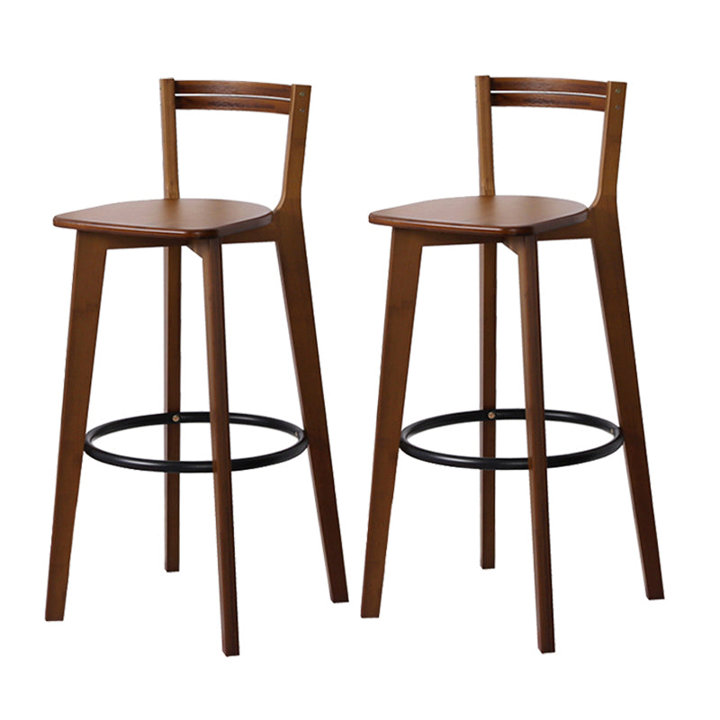 Modern Rectangle Wood Counter Table 1/2/3 Pieces Bar Table Set for Cafe Brown 28"H Stools (Set of 2) Clearhalo 'Bar Furniture' 'furn' 'furn_home_bar_bar_sets' 'Furniture' 'Home Bars & Bar Sets' 'home_bar_bar_sets' 'Kitchen & Dining Furniture' 6954331