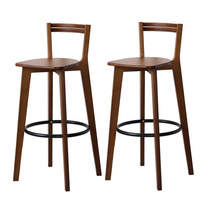 Modern Rectangle Wood Counter Table 1/2/3 Pieces Bar Table Set for Cafe Brown 28"H Stools (Set of 2) Clearhalo 'Bar Furniture' 'furn' 'furn_home_bar_bar_sets' 'Furniture' 'Home Bars & Bar Sets' 'home_bar_bar_sets' 'Kitchen & Dining Furniture' 6954331