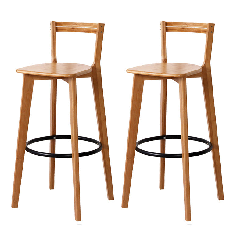Modern Rectangle Wood Counter Table 1/2/3 Pieces Bar Table Set for Cafe Light Brown 27.5"H Stool (Set of 2) Clearhalo 'Bar Furniture' 'furn' 'furn_home_bar_bar_sets' 'Furniture' 'Home Bars & Bar Sets' 'home_bar_bar_sets' 'Kitchen & Dining Furniture' 6954333