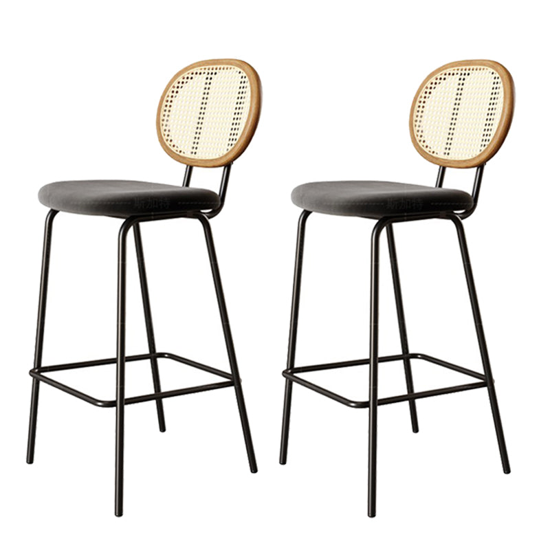 Modern Style Oval Bar Table 1/2/5 Pieces Wood Bar Table Set for Kitchen Black 30"H Stools (Set of 2) Clearhalo 'Bar Furniture' 'furn' 'furn_home_bar_bar_sets' 'Furniture' 'Home Bars & Bar Sets' 'home_bar_bar_sets' 'Kitchen & Dining Furniture' 6954346