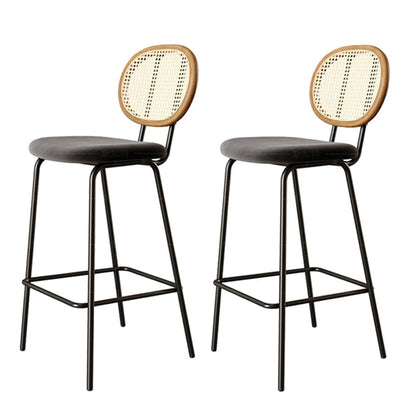 Modern Style Oval Bar Table 1/2/5 Pieces Wood Bar Table Set for Kitchen Black 30"H Stools (Set of 2) Clearhalo 'Bar Furniture' 'furn' 'furn_home_bar_bar_sets' 'Furniture' 'Home Bars & Bar Sets' 'home_bar_bar_sets' 'Kitchen & Dining Furniture' 6954346