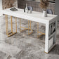 Table de bar rectangulaire de style Glam, ensemble de 1/2/3 pièces en pierre pour usage domestique