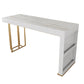 Table de bar rectangulaire de style Glam, ensemble de 1/2/3 pièces en pierre pour usage domestique
