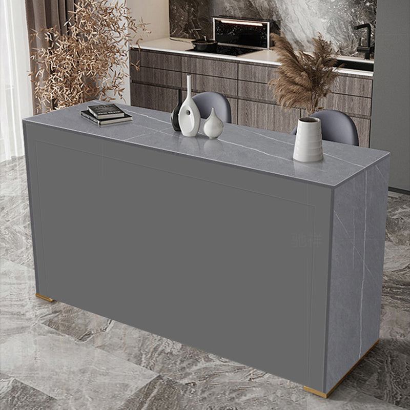 Mesa de Bar rectangular de estilo moderno, juego de mesa de Bar de piedra de 1/2/3 piezas para uso doméstico