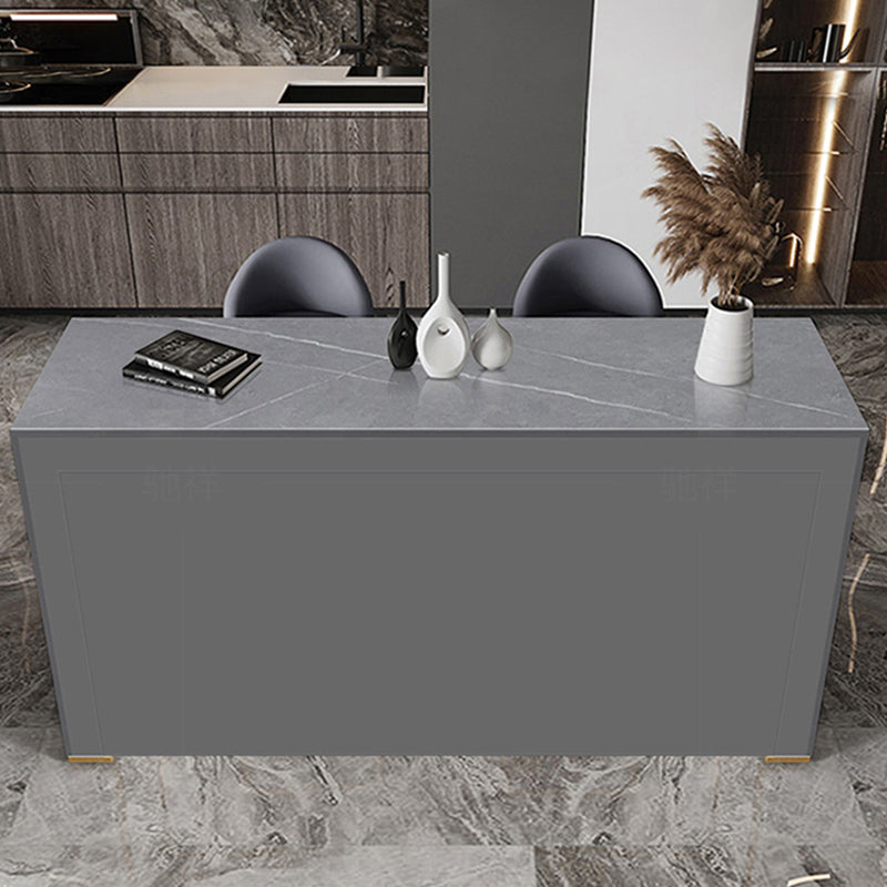 Mesa de Bar rectangular de estilo moderno, juego de mesa de Bar de piedra de 1/2/3 piezas para uso doméstico