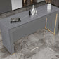 Mesa de Bar rectangular de estilo moderno, juego de mesa de Bar de piedra de 1/2/3 piezas para uso doméstico