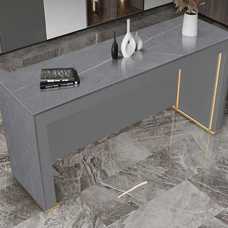 Mesa de Bar rectangular de estilo moderno, juego de mesa de Bar de piedra de 1/2/3 piezas para uso doméstico