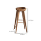 Mesa de bar rectangular de estilo industrial, juego de mesa de bar de madera de 1/2/3 piezas para cocina