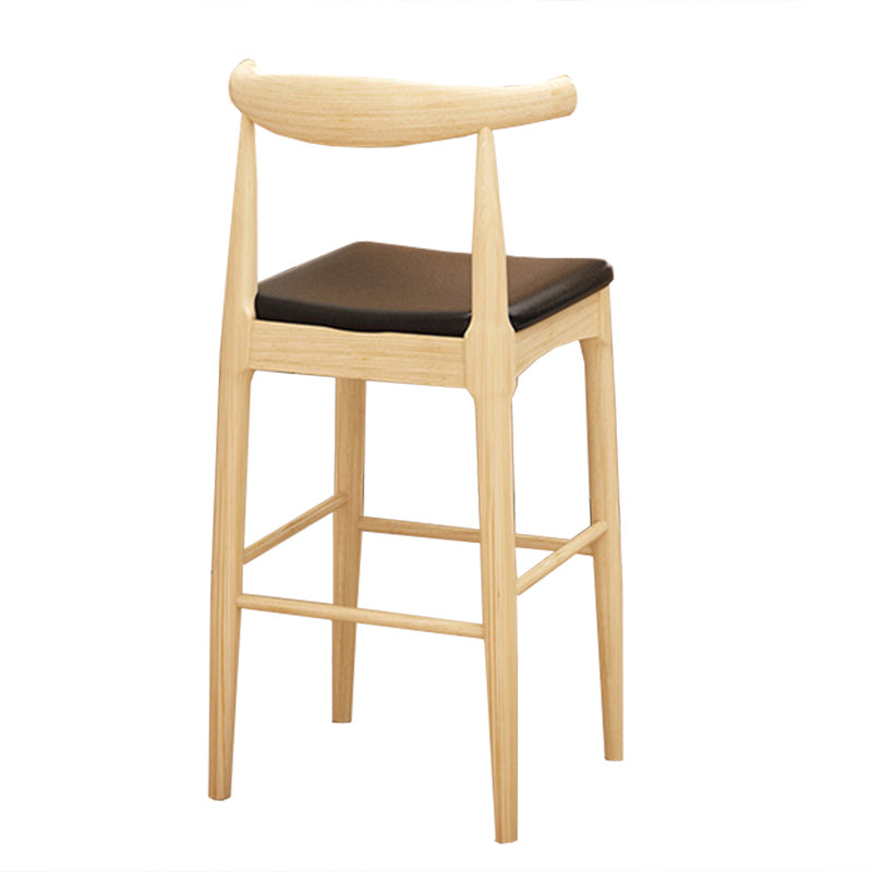 Contemporary Style Wood Bar Table 1/2 Pieces Bar Table Set for Home Use Wood 26"H Stool (Single) Clearhalo 'Bar Furniture' 'furn' 'furn_home_bar_bar_sets' 'Furniture' 'Home Bars & Bar Sets' 'home_bar_bar_sets' 'Kitchen & Dining Furniture' 6954475