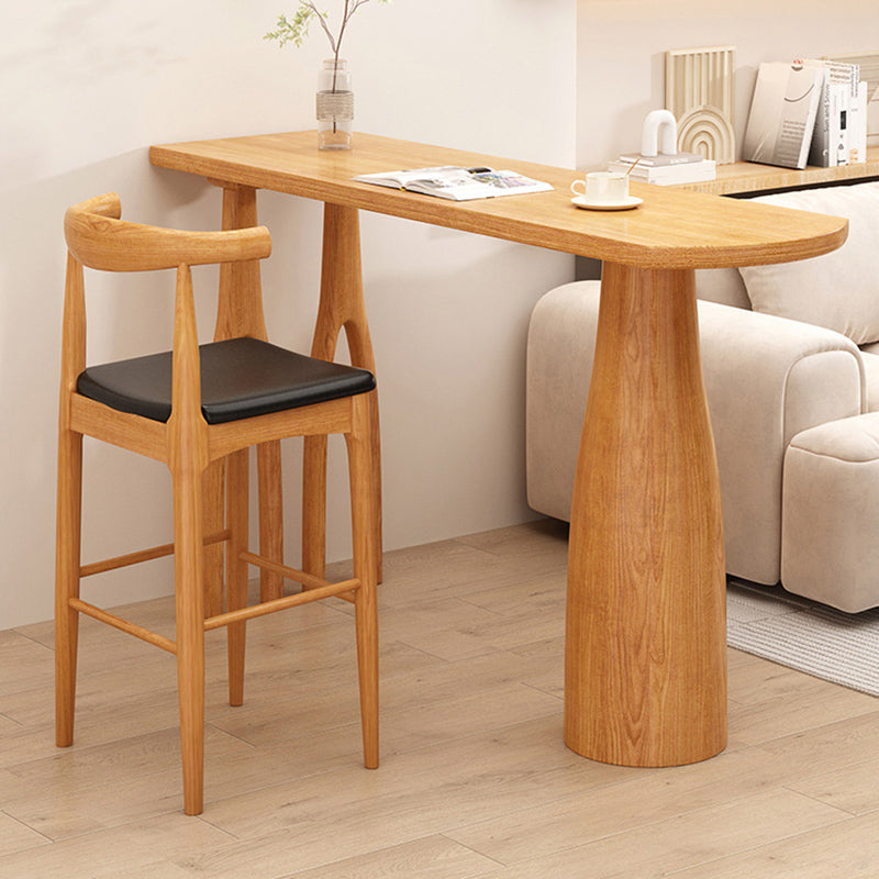 Contemporary Style Wood Bar Table 1/2 Pieces Bar Table Set for Home Use Clearhalo 'Bar Furniture' 'furn' 'furn_home_bar_bar_sets' 'Furniture' 'Home Bars & Bar Sets' 'home_bar_bar_sets' 'Kitchen & Dining Furniture' 6954476