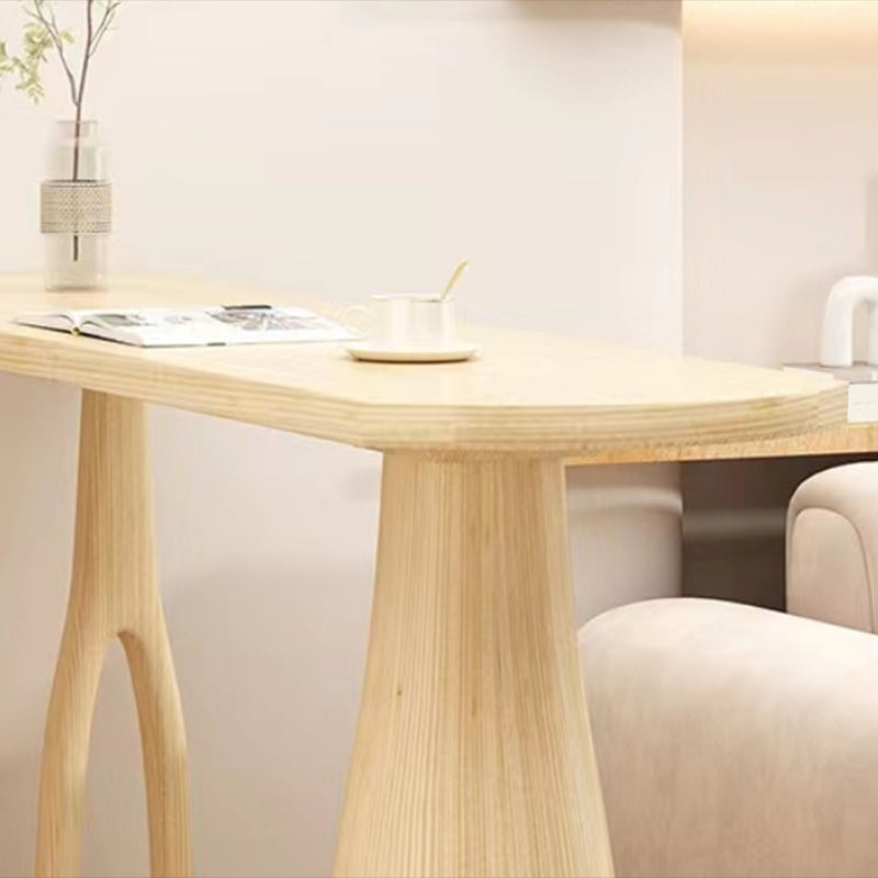 Contemporary Style Wood Bar Table 1/2 Pieces Bar Table Set for Home Use Clearhalo 'Bar Furniture' 'furn' 'furn_home_bar_bar_sets' 'Furniture' 'Home Bars & Bar Sets' 'home_bar_bar_sets' 'Kitchen & Dining Furniture' 6954484