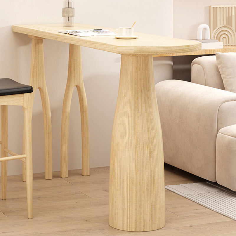 Contemporary Style Wood Bar Table 1/2 Pieces Bar Table Set for Home Use Clearhalo 'Bar Furniture' 'furn' 'furn_home_bar_bar_sets' 'Furniture' 'Home Bars & Bar Sets' 'home_bar_bar_sets' 'Kitchen & Dining Furniture' 6954485