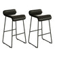 Modern Stone Counter Table 1/2/3 Pieces Bar Table Set for Living Room Black 30"H Stools (Set of 2) Clearhalo 'Bar Furniture' 'furn' 'furn_home_bar_bar_sets' 'Furniture' 'Home Bars & Bar Sets' 'home_bar_bar_sets' 'Kitchen & Dining Furniture' 6954499