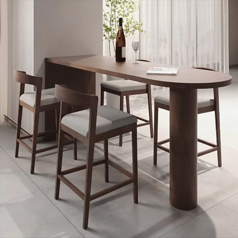 Table de bar rectangulaire de style industriel, ensemble de 1/2/5 pièces en bois pour la cuisine