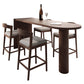 Table de bar rectangulaire de style industriel, ensemble de 1/2/5 pièces en bois pour la cuisine