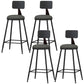 Industrial Style Armless Counter Stool Faux Leather Counter-height Stool 4 Piece Set Counter Stool(26"H) Clearhalo 'Bar Furniture' 'Bar Stools' 'bar_stools' 'furn' 'furn_bar_stools' 'Furniture' 'Kitchen & Dining Furniture' 6954554