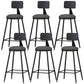 Industrial Style Armless Counter Stool Faux Leather Counter-height Stool 6 Piece Set Counter Stool(26"H) Clearhalo 'Bar Furniture' 'Bar Stools' 'bar_stools' 'furn' 'furn_bar_stools' 'Furniture' 'Kitchen & Dining Furniture' 6954555