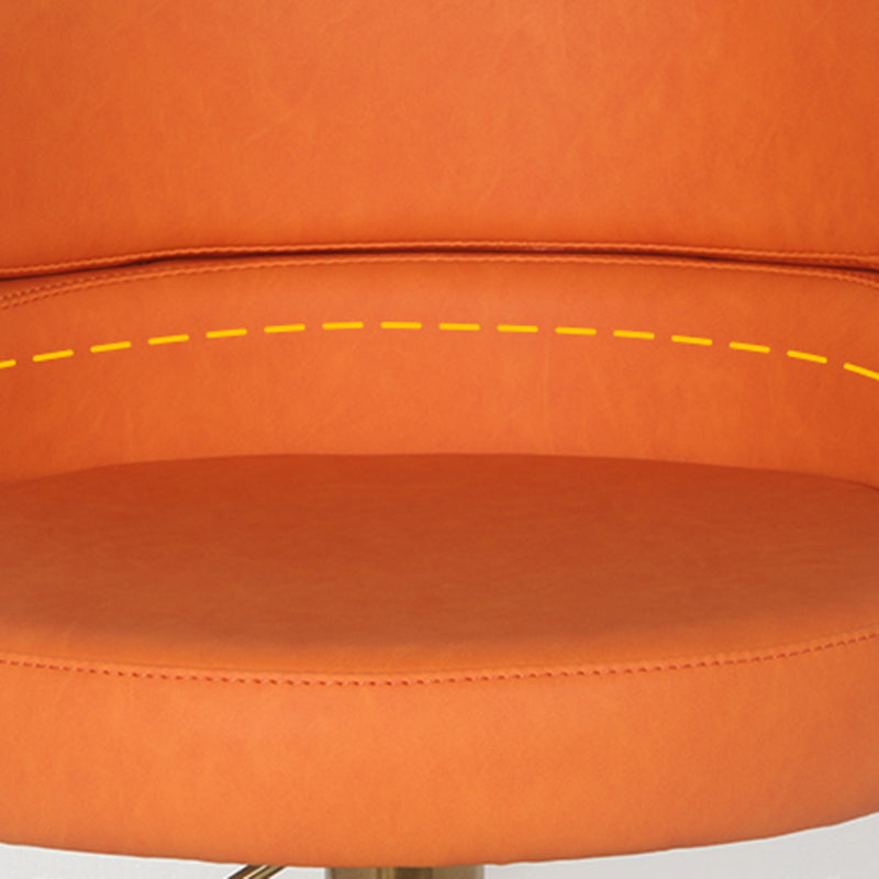 Sgabello da bar ad altezza regolabile in pelle glam in pelle con girevole