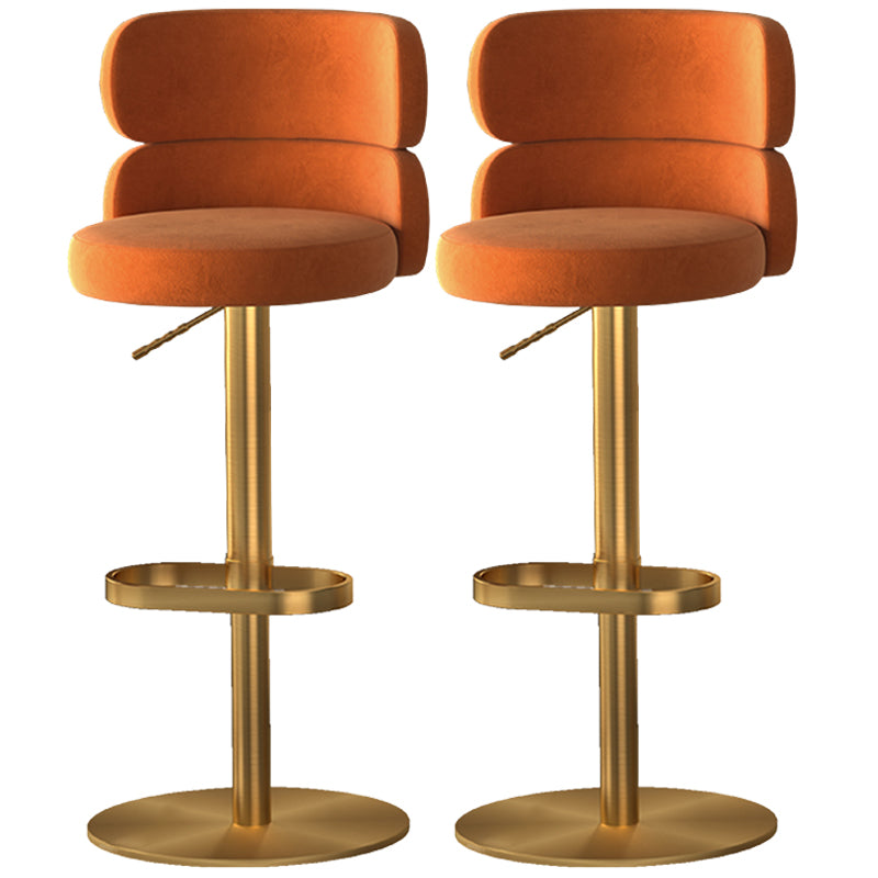 Sgabello da bar ad altezza regolabile in pelle glam in pelle con girevole