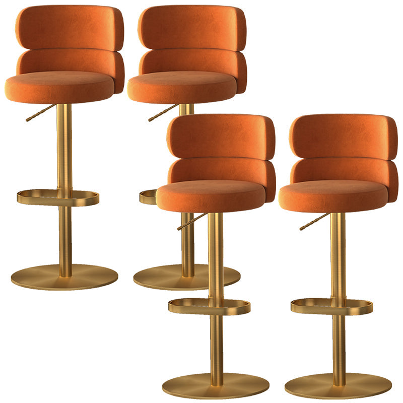 Sgabello da bar ad altezza regolabile in pelle glam in pelle con girevole