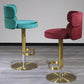 Sgabello da bar ad altezza regolabile in pelle glam in pelle con girevole