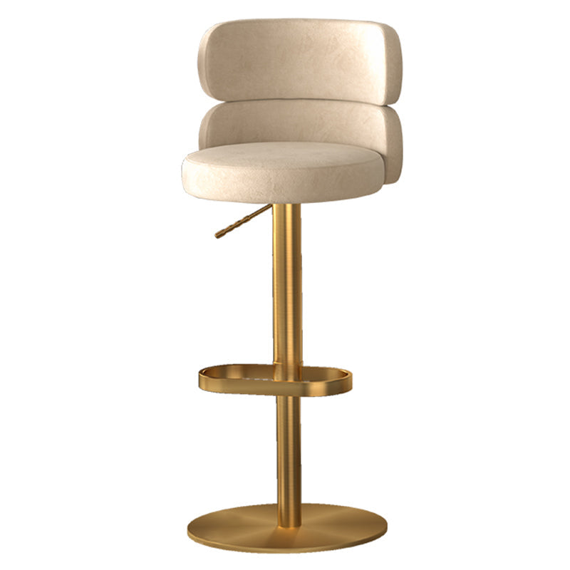 Sgabello da bar ad altezza regolabile in pelle glam in pelle con girevole