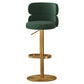 Sgabello da bar ad altezza regolabile in pelle glam in pelle con girevole