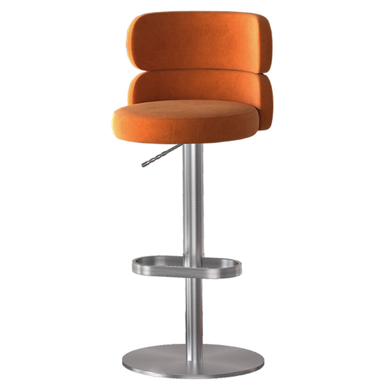 Sgabello da bar ad altezza regolabile in pelle glam in pelle con girevole