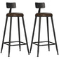 Tabouret de bar de comptoir contemporain Tabourets de hauteur de comptoir à dossier bas