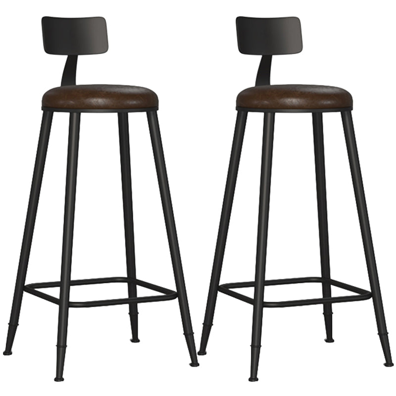 Tabouret de bar de comptoir contemporain Tabourets de hauteur de comptoir à dossier bas