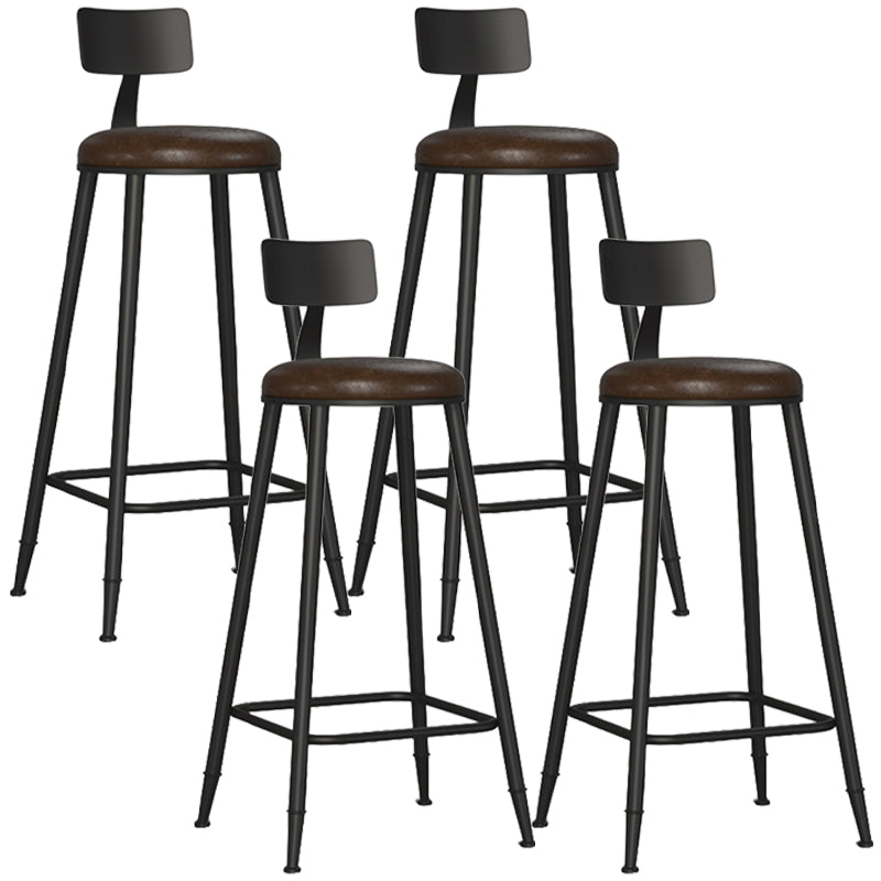 Tabouret de bar de comptoir contemporain Tabourets de hauteur de comptoir à dossier bas
