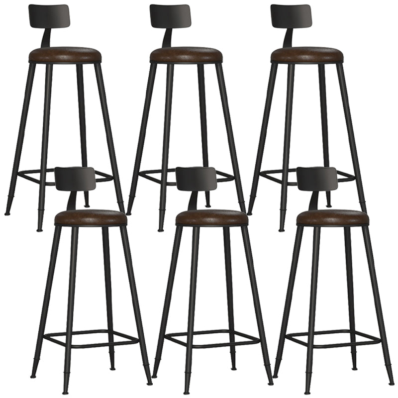 Tabouret de bar de comptoir contemporain Tabourets de hauteur de comptoir à dossier bas