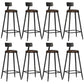 Tabouret de bar de comptoir contemporain Tabourets de hauteur de comptoir à dossier bas