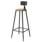Tabouret de bar de comptoir contemporain Tabourets de hauteur de comptoir à dossier bas