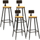 Tabouret de bar de comptoir contemporain Tabourets de hauteur de comptoir à dossier bas
