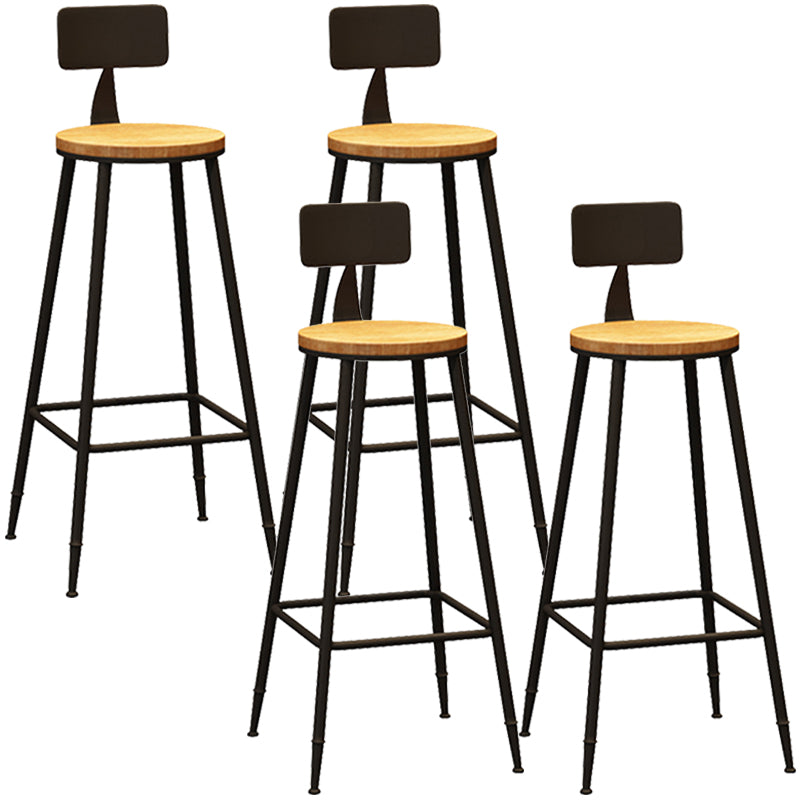 Tabouret de bar de comptoir contemporain Tabourets de hauteur de comptoir à dossier bas